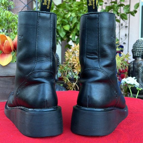 🏴󠁧󠁢󠁥󠁮󠁧󠁿 Dr. Martens MIE Daisy 3A33 Y2K Cutout Wedge Platform Boots UK 5 - Picture 14 of 17